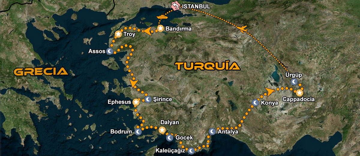 Mapa-Ruta-organizada-Turquía-en-moto-IMTBIKE