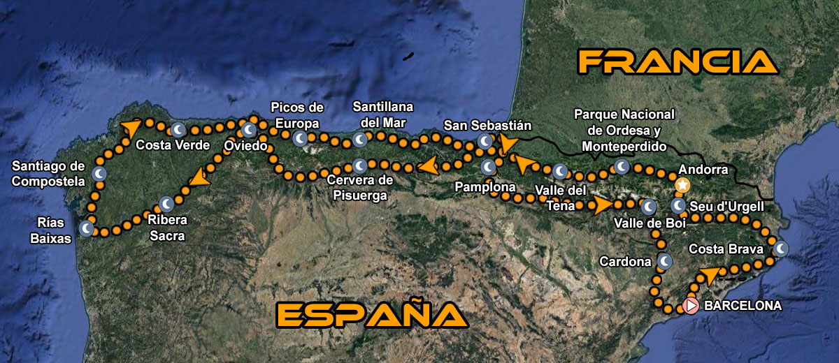 Ruta en moto El Gran Descubrimiento del Norte España Europa